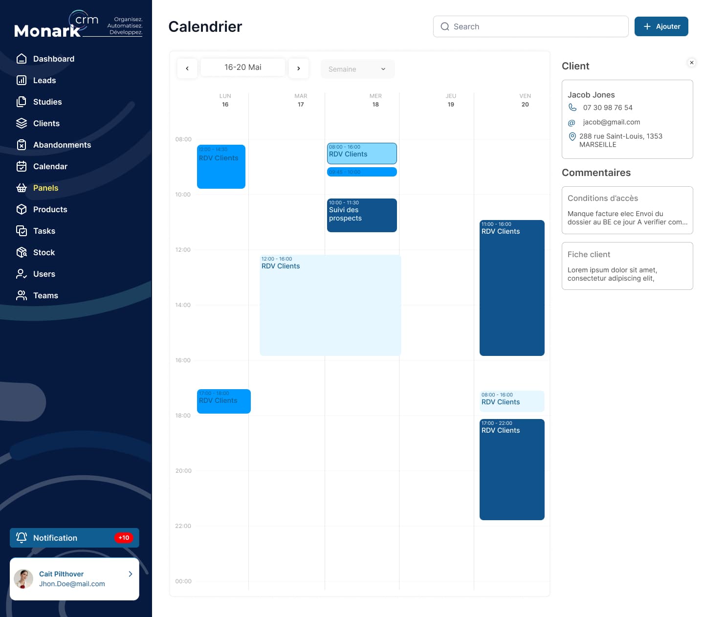 CRM Calendar